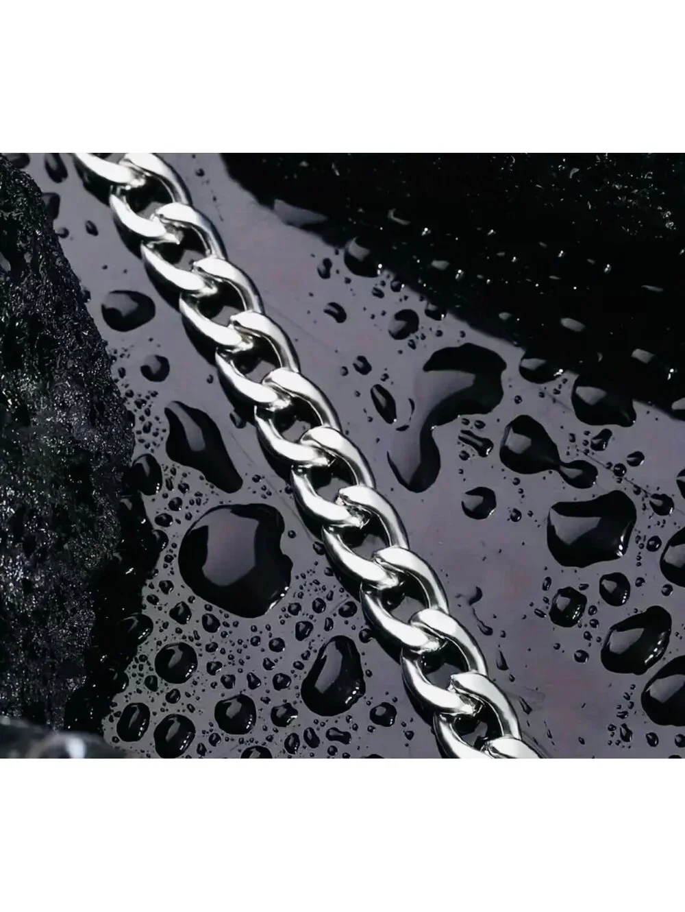 New - Stainless Steel - 10mm Titanium Link Bracelet